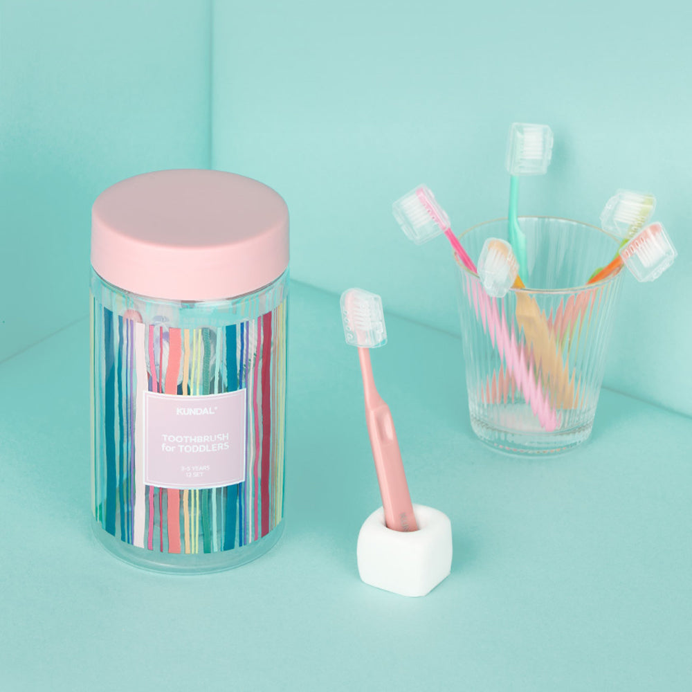 Kundal Deep Clean Antibacterial Ultra-fine Baby Toothbrush Set (12 pcs)
