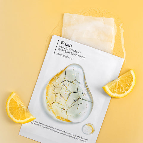 W.Lab Non-Slip Mask Refresh Real Shot (5 Sheets, 29ml)