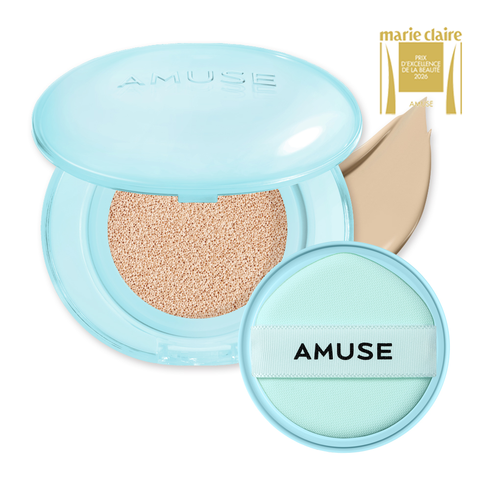 Amuse Airy Pore Cover Cushion (Full + Refill) 03 Honey 15g