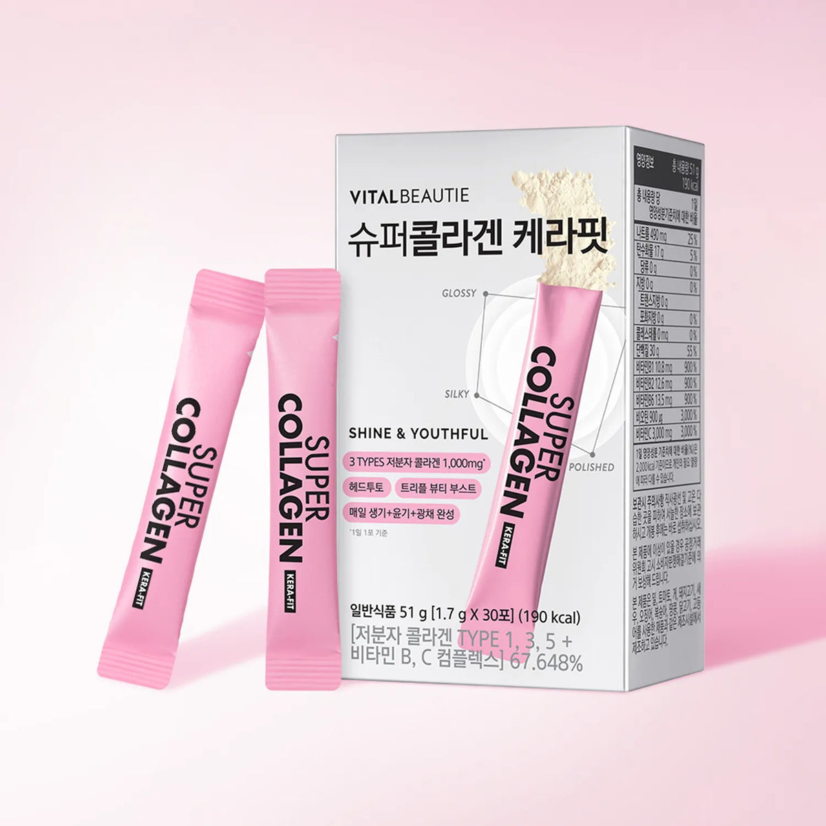 VITALBEAUTIE Super Collagen Kera-Fit 30 Sticks