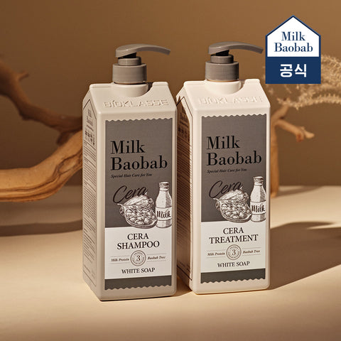 Milk Baobab Cera Shampoo + Treatment (White Soap) 1200ml