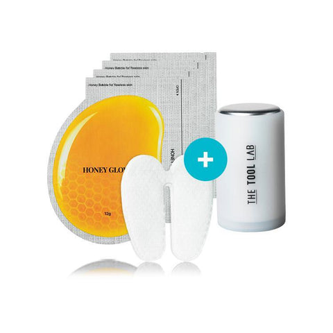 The Tool Lab Pore All-Kill Duo Honey Glove 4-Pack + Ice Rain Massager (1 pc)