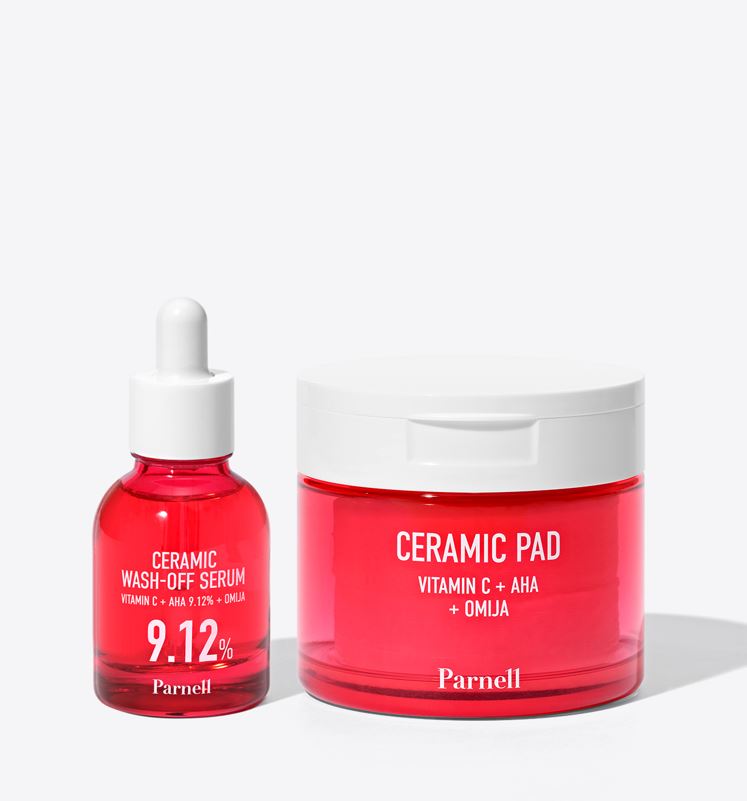 Parnell AHA 9.12 Omija Porcelain Wash-Off Serum 30ml + Pads 60 Sheets