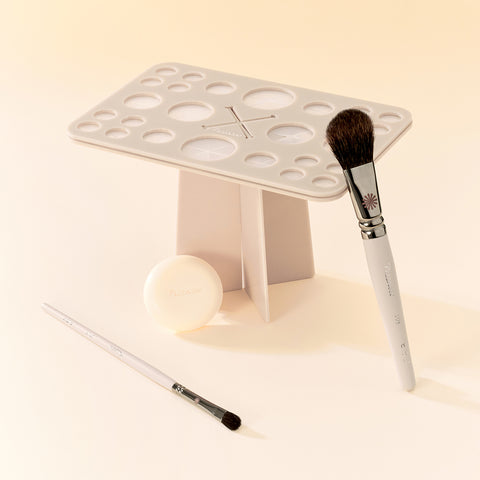 Picasso Cheek & Eye Daily Makeup Full Set 108 & 207A Brushes + Drying Stand & Mini Soap