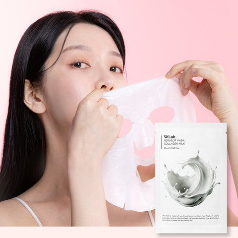 W.Lab Non-Slip Collagen Milk Mask, 29ml (15 Sheets)