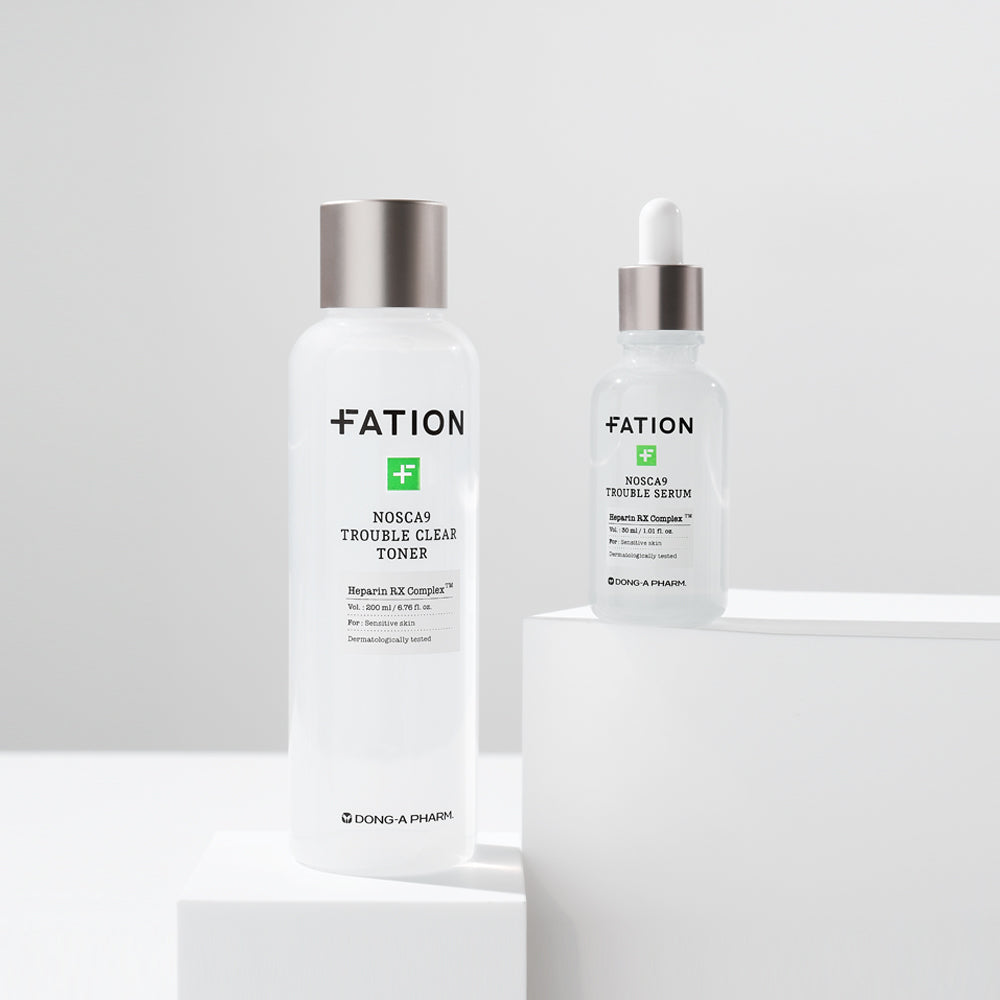 FATION Nosca9 Trouble Toner + Serum 2-Piece Set