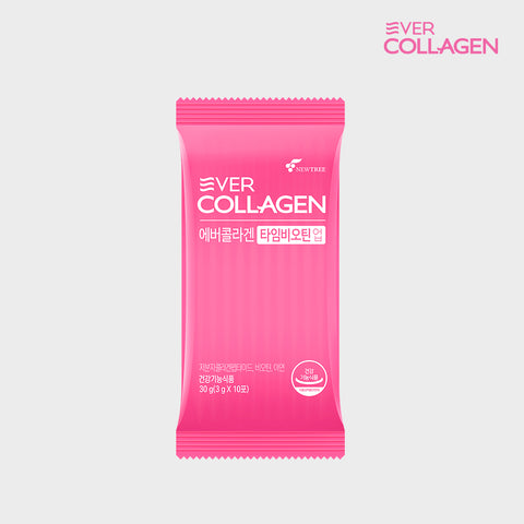 Newtree Ever Collagen Time Biotin Up 3g x 30 Sachets (2-Month Supply)