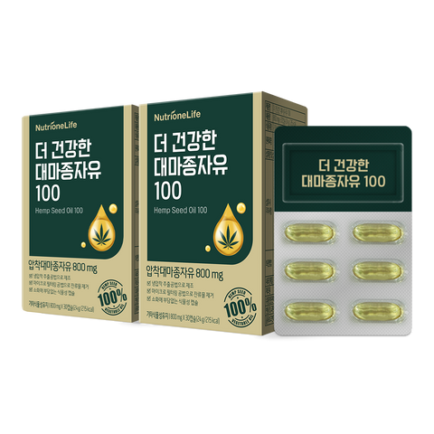 Nutrione Hemp Seed Oil Capsules 2-Box (2-Month Supply)