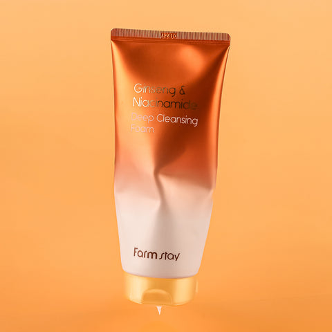 Farmstay Ginseng & Niacinamide Deep Cleansing Foam 180ml