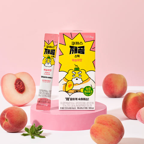 Korea Yakult Hangover Relief Coopers Kkaegom Stick & Thermo Cup Set (Peach Flavor)