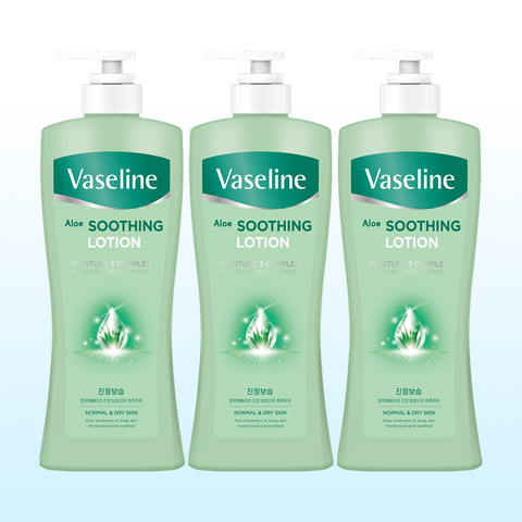 Vaseline Double Moisture Lotion 450ml x3 + Malang Bubble Hand Wash 300ml