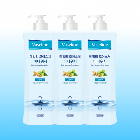 Vaseline Daily Moisture Body Wash 800ml (3 Pack)