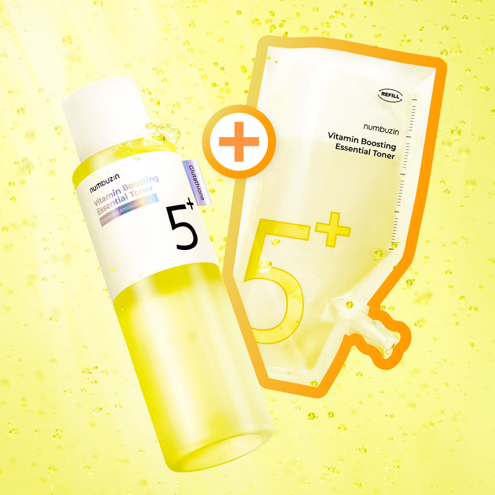 numbuzin No.5+ Vitamin Boosting Essential Toner 200ml Refill Pack