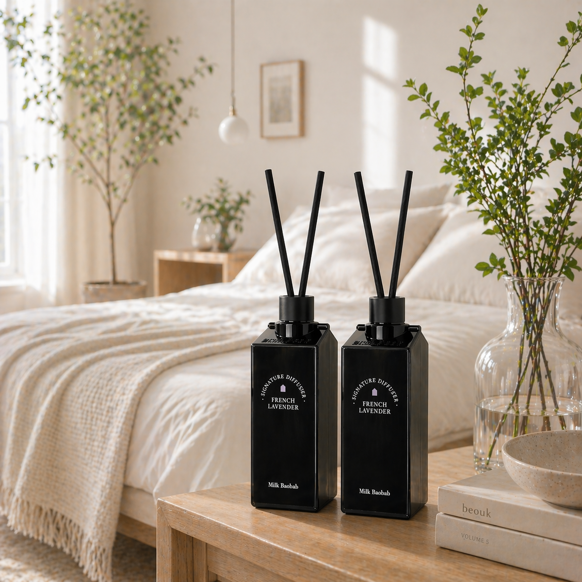 Milk Baobab Signature Diffuser - French Lavender (500 ml x 2)