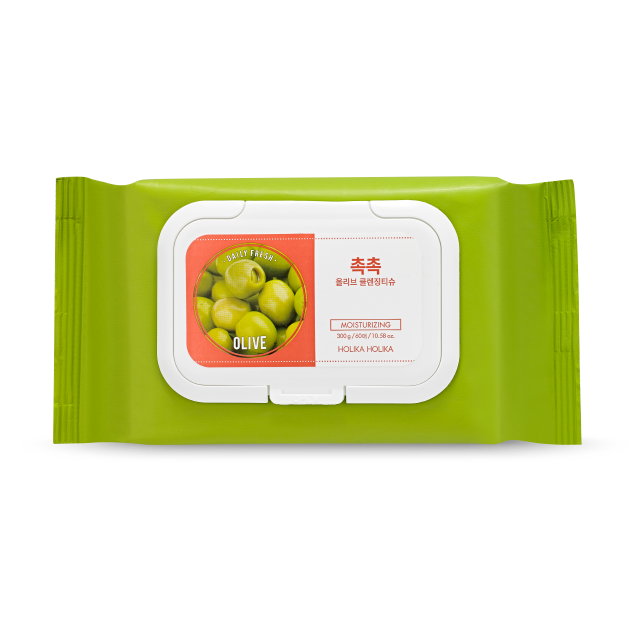 Holika Holika (1+1) Daily Fresh Moist Olive Cleansing Tissues 60P