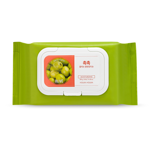 Holika Holika (1+1) Daily Fresh Moist Olive Cleansing Tissues 60P