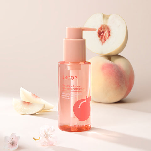 Jsoop Silk Keratin Peach Edition Protein Hair Essence Water Glow 100ml