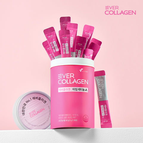 Newtree Ever Collagen Time Retinol A 7-Month Supply (GPH Low-Molecular Tri-Peptide Collagen)