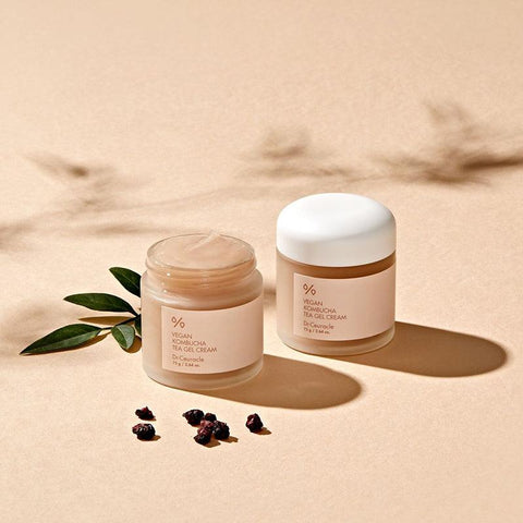 Soonsu Beauty Vegan Kombucha Tea Gel Cream packaging design