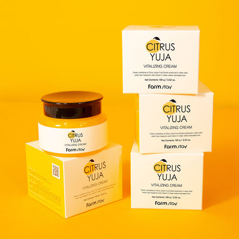 Farmstay Citrus Yuzu Vitalizing Cream 100ml (3 pack)