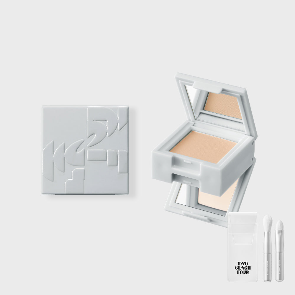 Two Slash Four Erasing Face Cube (with Mini Cover-Up Brush 2-Piece Set)