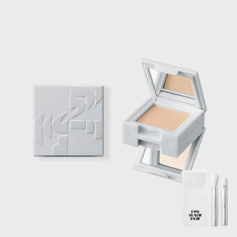 Two Slash Four Erasing Face Cube (with Mini Cover-Up Brush 2-Piece Set)