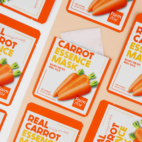 Farmstay Real Carrot Essence Mask 23ml 10 Sheets