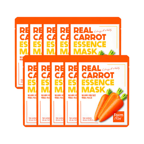 Farmstay Real Carrot Essence Mask 23ml 10 Sheets