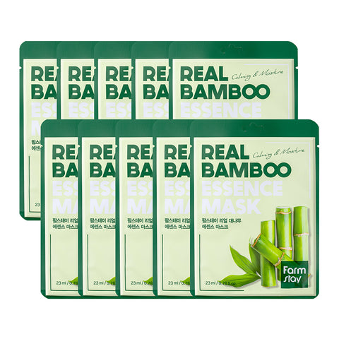 Farmstay Real Bamboo Essence Mask 23ml (10 Sheets)