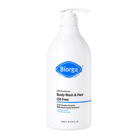 Biorga Milk Panthenol Oil-Free Hair & Body Cleanser 1000ml