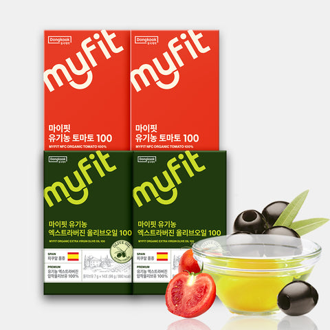DongKook MyFit Organic Tomato Juice & Olive Oil Stick Set 2 Sets (2+2)