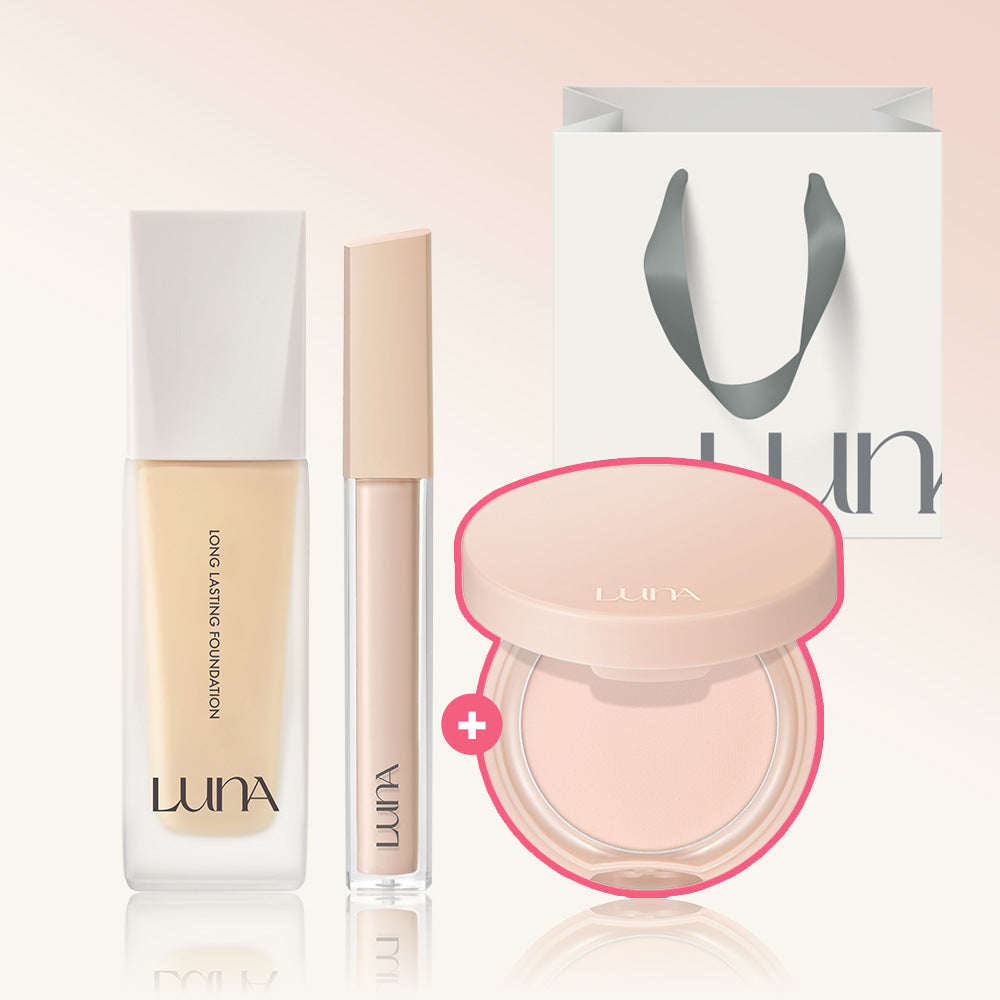 Luna Long-Lasting Foundation 30ml + Long-Lasting Tip Concealer 7.5g Set