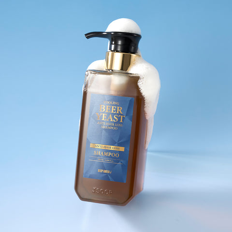 Jsoop Deep Green J Beer Yeast Cooling Hair Loss Shampoo 500ml x 2