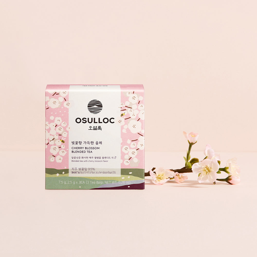 OSULLOC Cherry Blossom Olle Pyramid Tea Bags (3 Pack)