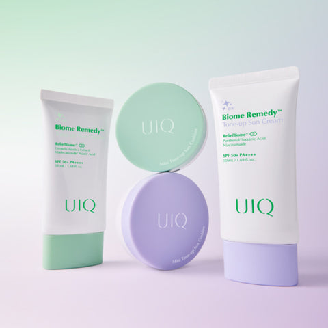 UIQ Biome Remedy Tone-Up Sun Cream (Purple) Gift Set - 50ml x 3 + Mini Hydrating Sun Cream (with Gift Bag)