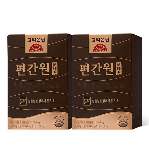 Koreaeundan Pyeonganwon Alcohol-Related Liver Care Supplement 30 Sachets x 2