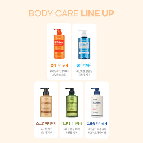 Kundal Pure Body Wash 1058ml + Refill 1000ml Set - Baby Powder