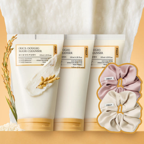 Fully Rice Dough Pack Cleanser 130ml (3 pack)