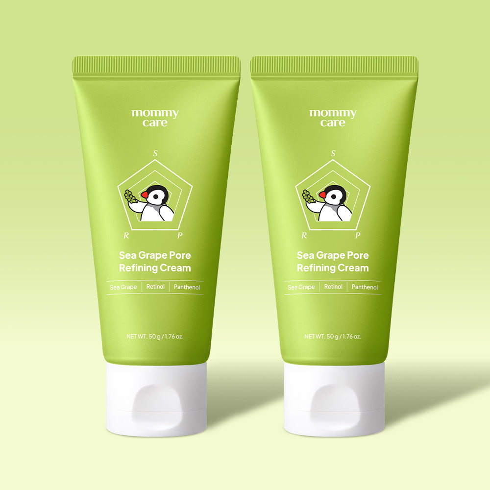 MommyCare Pingu Collab 5-Second Pore-Tightening Sea Grape Lifting Cream Tube 50g Set of 2