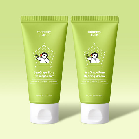 MommyCare Pingu Collab 5-Second Pore-Tightening Sea Grape Lifting Cream Tube 50g Set of 2
