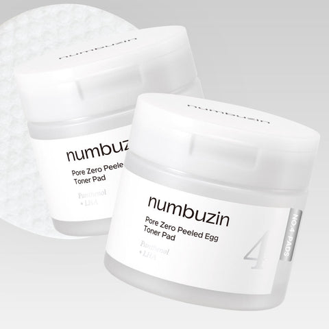 numbuzin No.4 Pore Zero Peeled Egg Toner Pad 70P Double Pack