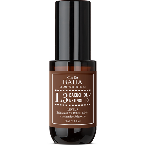 Cos De BAHA L3 Retinol 1% Bakuchiol 2% Vitamin A Brightening & Anti-Wrinkle Ampoule Serum
