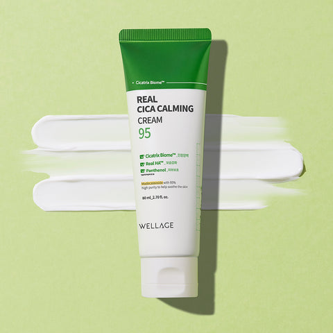 Wellage Cica Calming 95 Trouble Ampoule + Cream 2-Piece Set (50ml + 50ml)