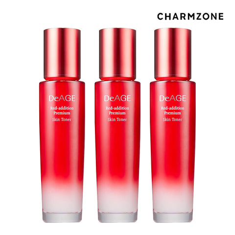 Charmzone DeAge Red Edition Premium Skin Toner Anti-Aging 130ml (3 Pack)