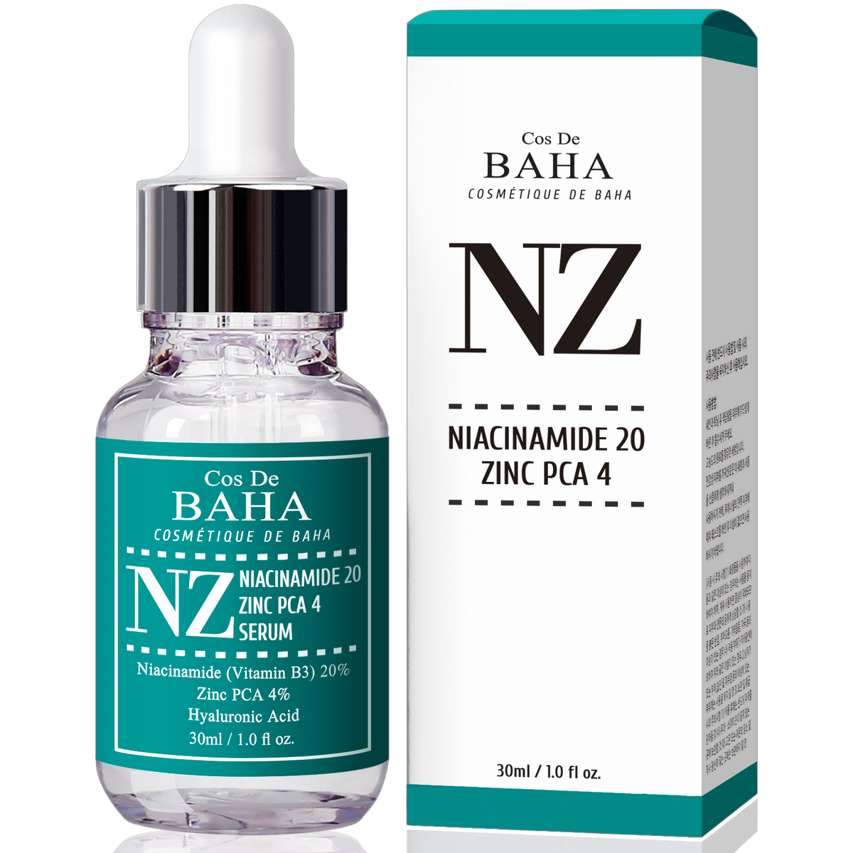 Cos De BAHA NZ Niacinamide 20% + Zinc 4% High-Concentration Serum 30ml
