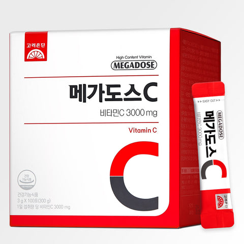 Koreaeundan Megadose C Vitamin C 3000 mg 100 Sachets (300 g)