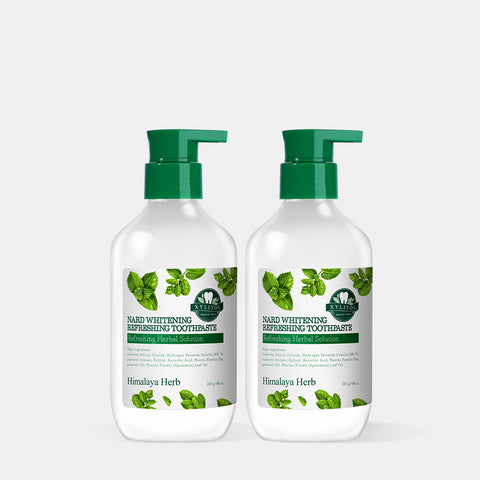Nard Bouquet Garni Nard Whitening Pump Toothpaste 240g (2 Pack)