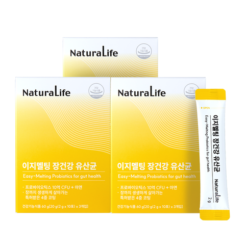 Alive Natural Life Easy Melting Gut Health Probiotics 30 Sachets x 3