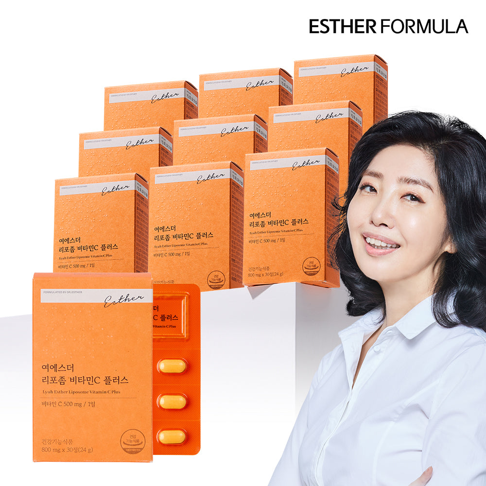 Esther Formula Liposomal Vitamin C Plus (Improved Absorption 500%) 30 tablets 10-pack
