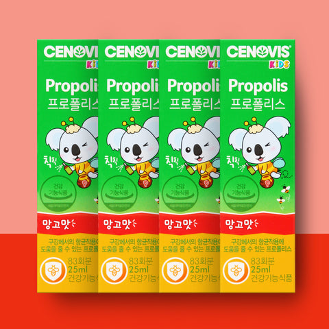 Cenovis Kids Propolis Spray Mango Flavor 25ml (4 Pack)
